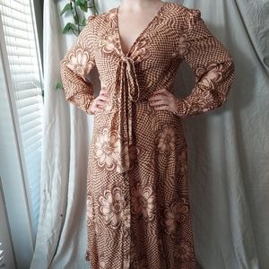 NWT Free People Groovy Wavy Floral Maxi Dress